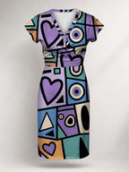 "Sanaa" Cap Sleeve Midi Dress Promo