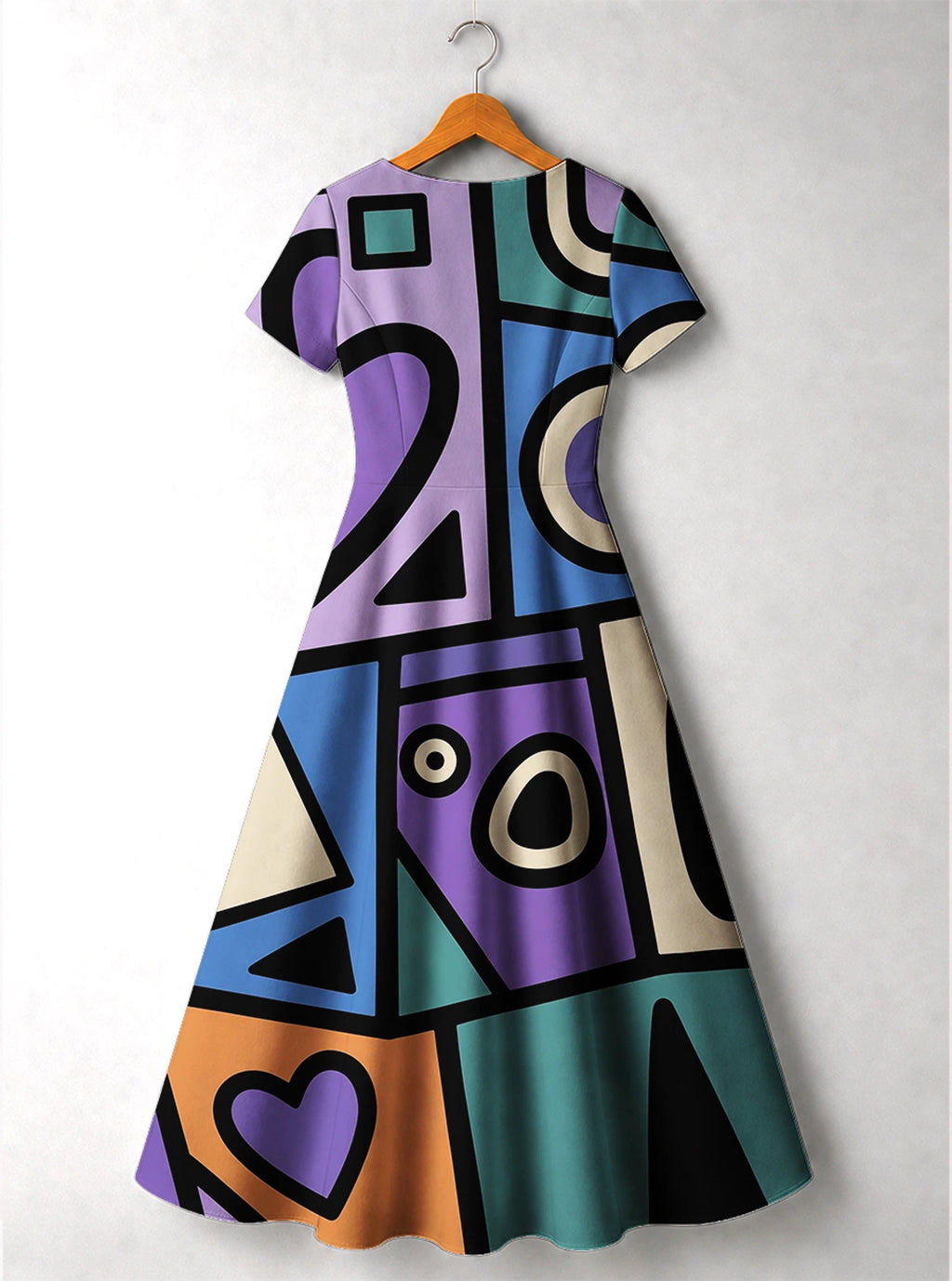 "Sanaa" Short Sleeve Maxi Dress