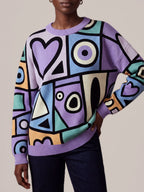 "Sanaa" Sweatshirt — styled view on model