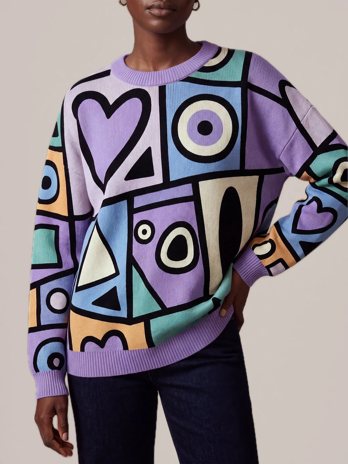 "Sanaa" Sweatshirt — styled view on model