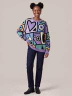 "Sanaa" Sweatshirt — front view on model