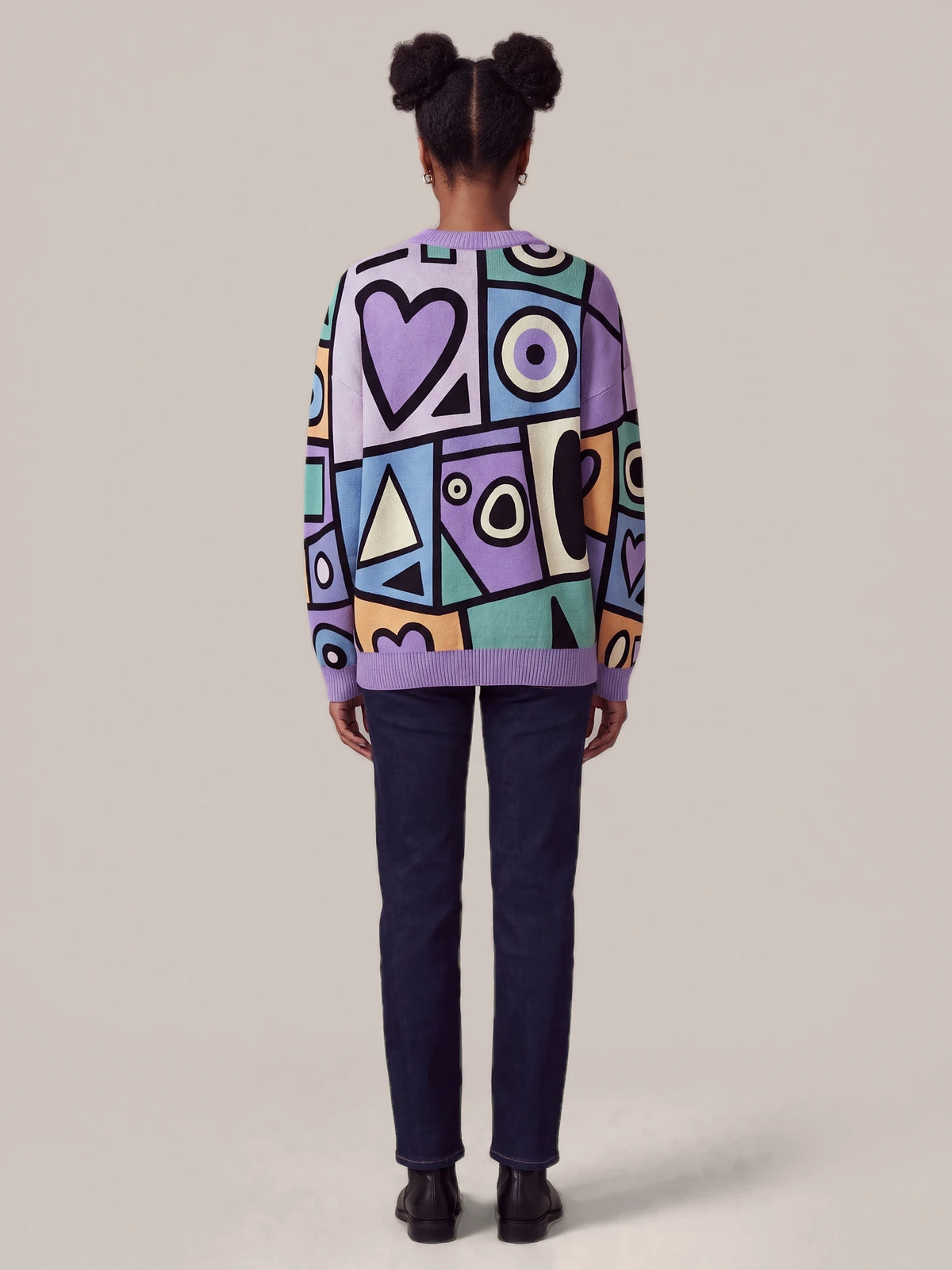 "Sanaa" Sweatshirt — back view on model