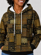 "Sankofa" Hoodie — close-up on model