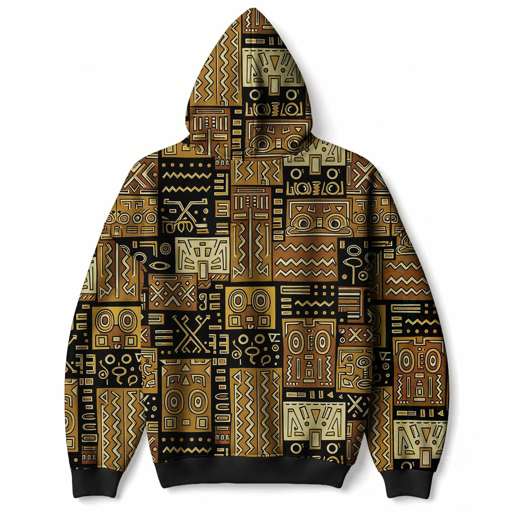 "Sankofa" Hoodie — back flat