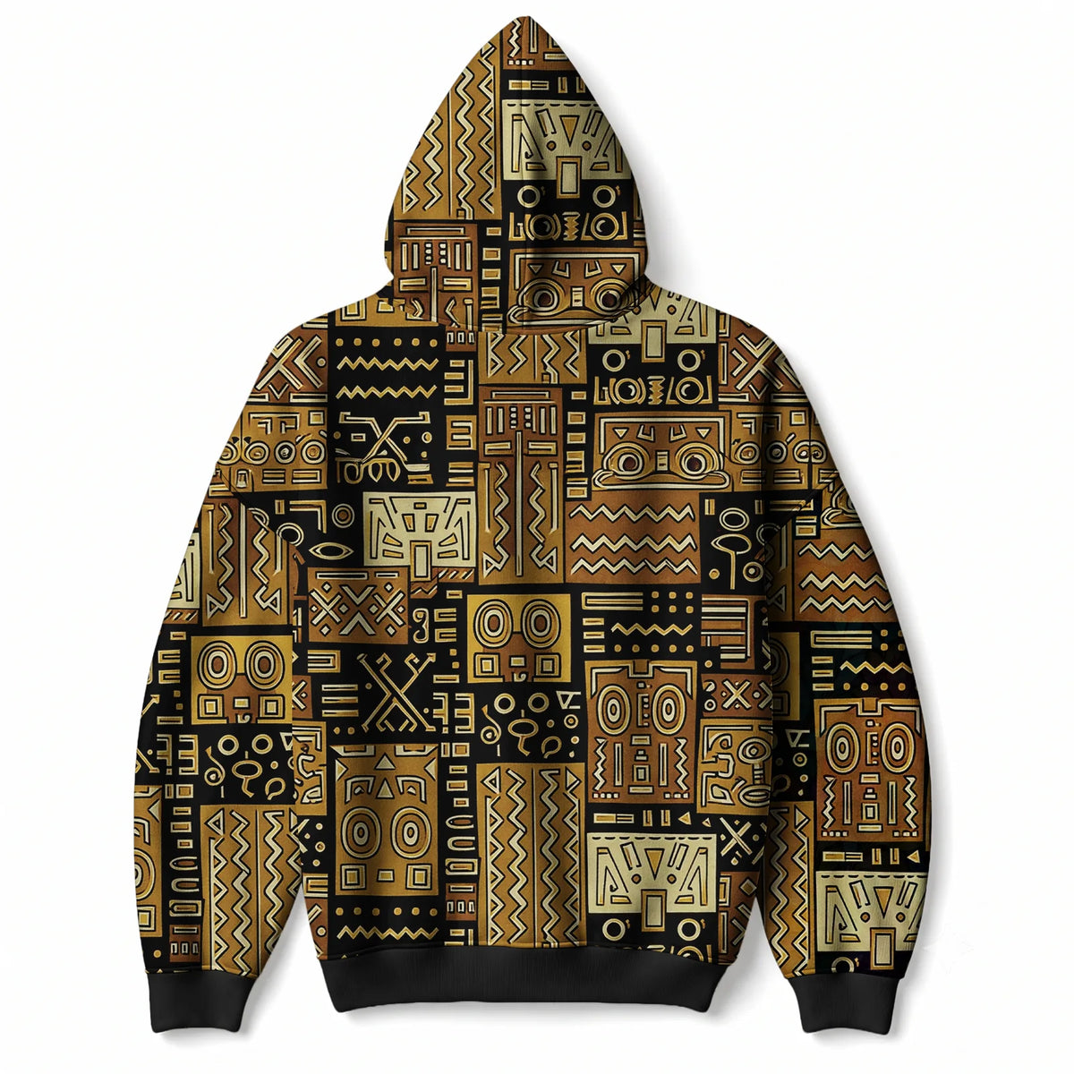"Sankofa" Hoodie — back flat
