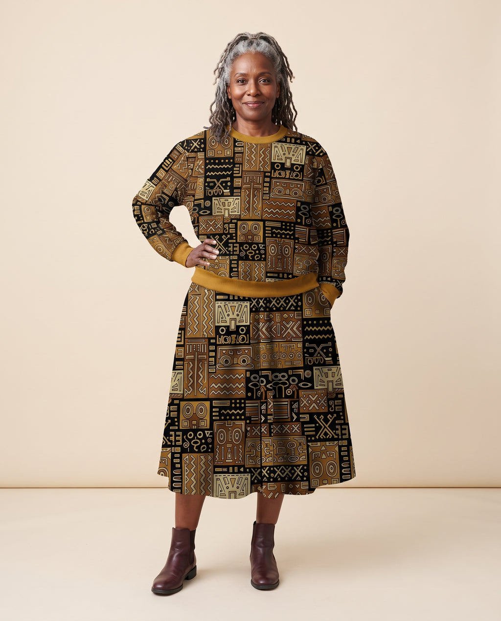 The Sankofa Set — untucked front
