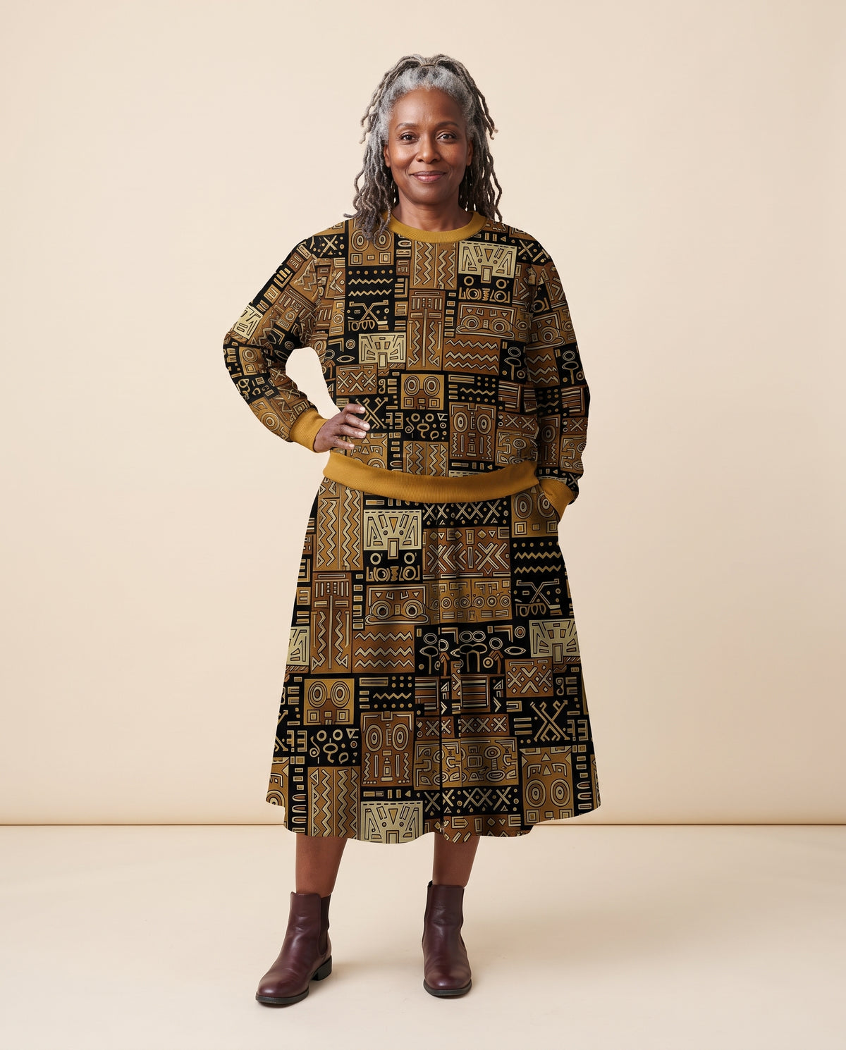 The Sankofa Set — untucked front