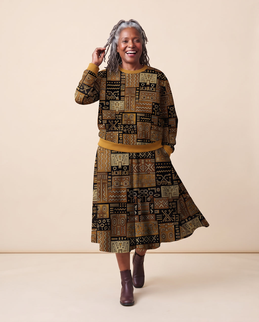 The Sankofa Set — untucked three quarter