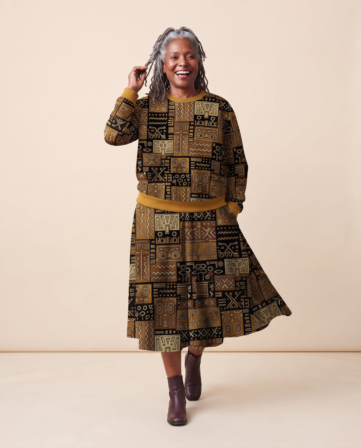 The Sankofa Set — untucked three quarter