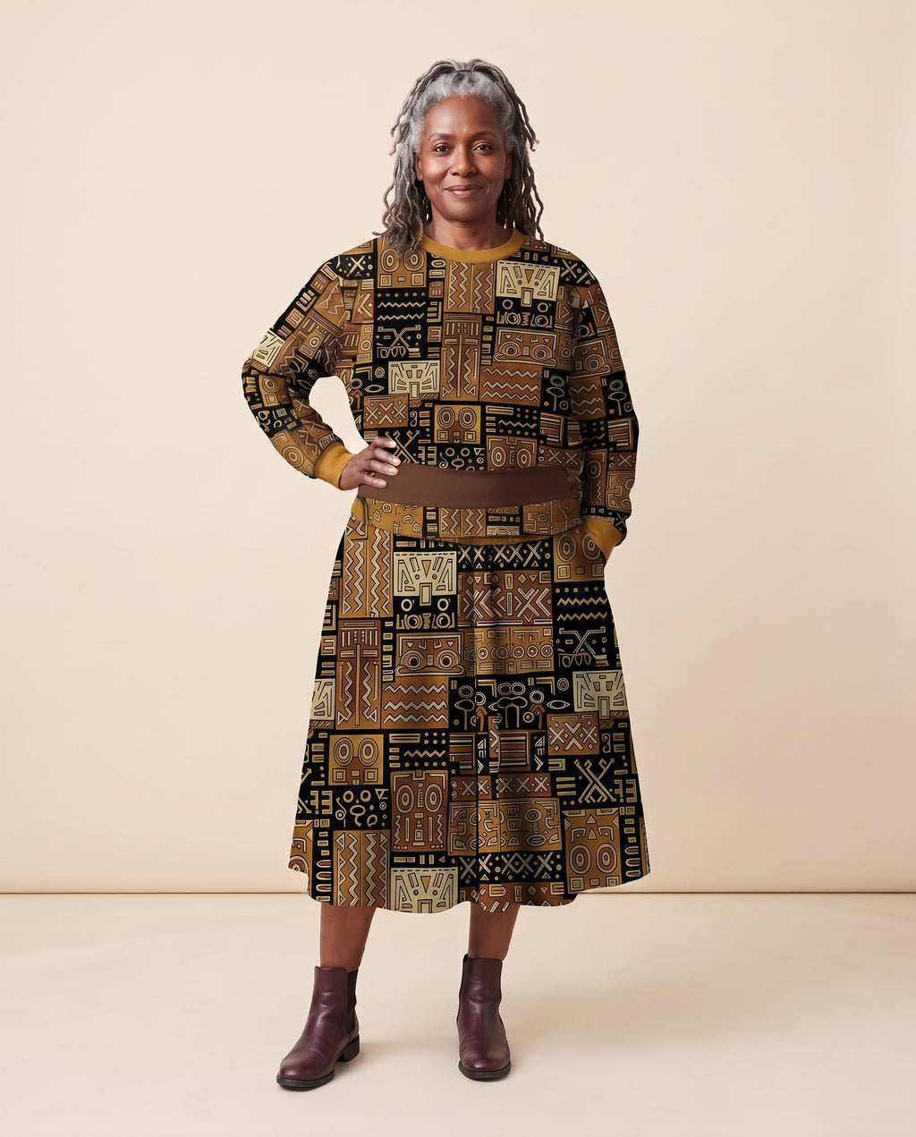 The Sankofa Set — tucked front
