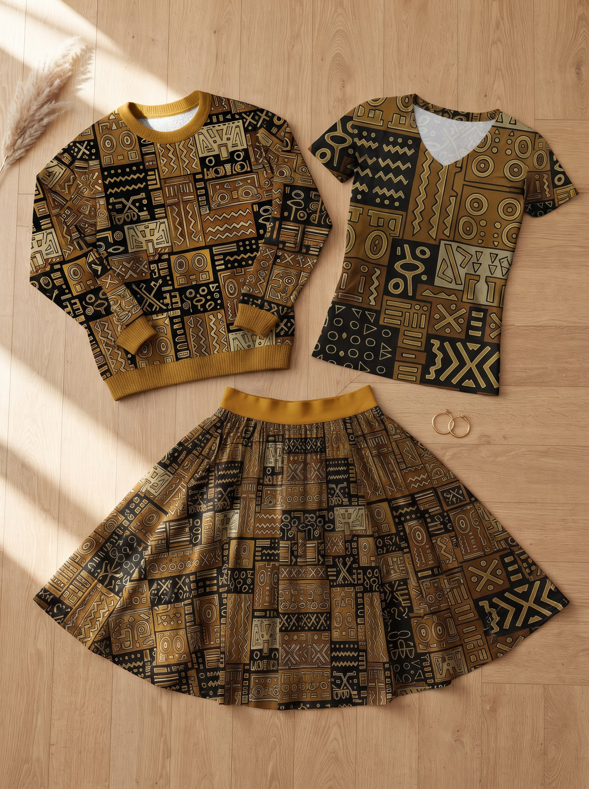 The Sankofa Set — flatlay