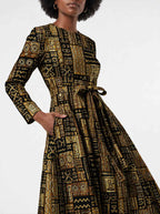 "Sankofa" Viscose Midi Dress Promo