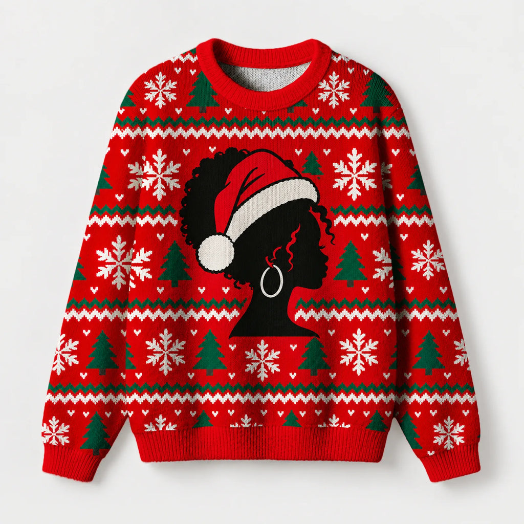 "Santa Hat" Christmas Sweatshirt — front view