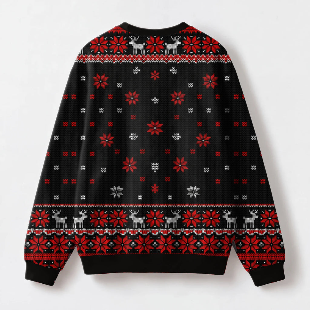 "Santa's Tab" Christmas Sweatshirt — back view