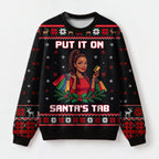 "Santa's Tab" Christmas Sweatshirt — front view