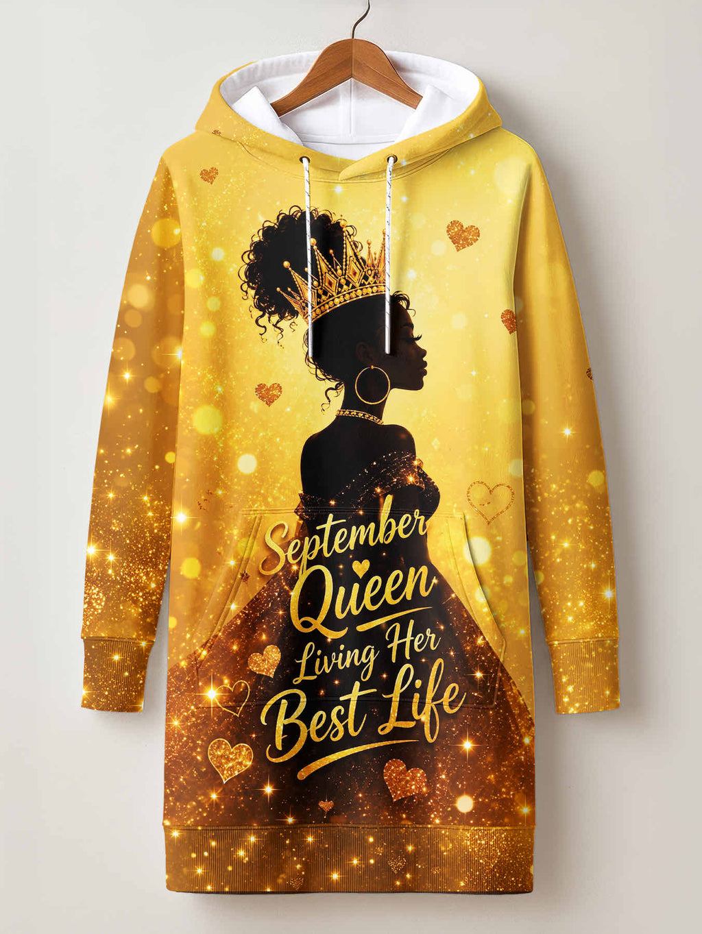 "September Best Life" Hoodie Dress