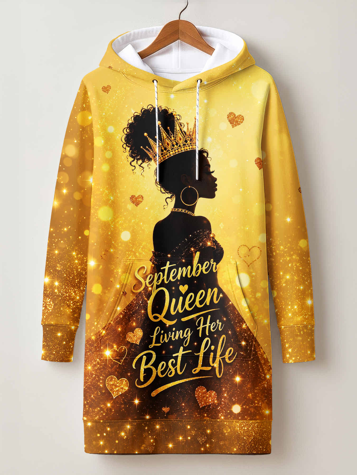 "September Best Life" Hoodie Dress
