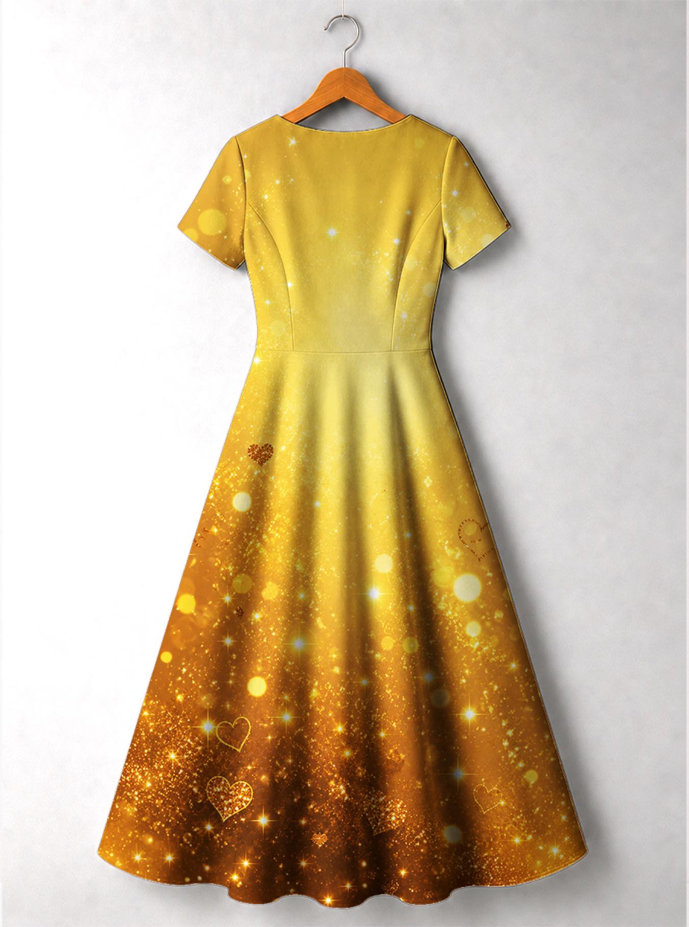 "September Best Life" Short Sleeve Maxi Dress