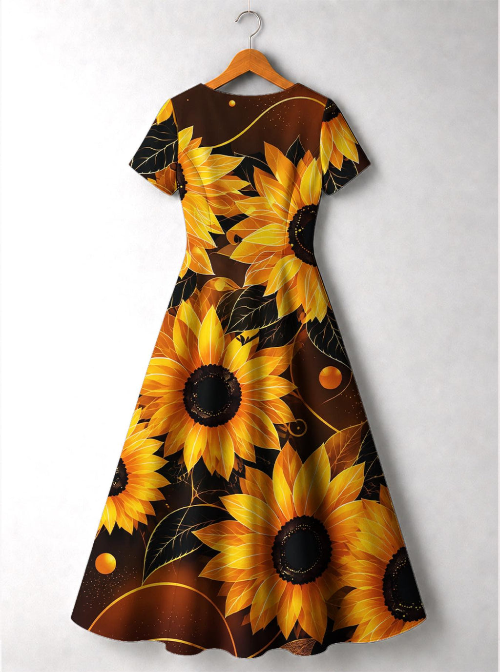 "September Born Queen" Short Sleeve Maxi Dress