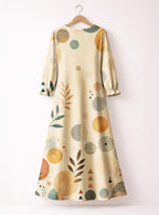 "September Queen" Long Sleeve Maxi Dress