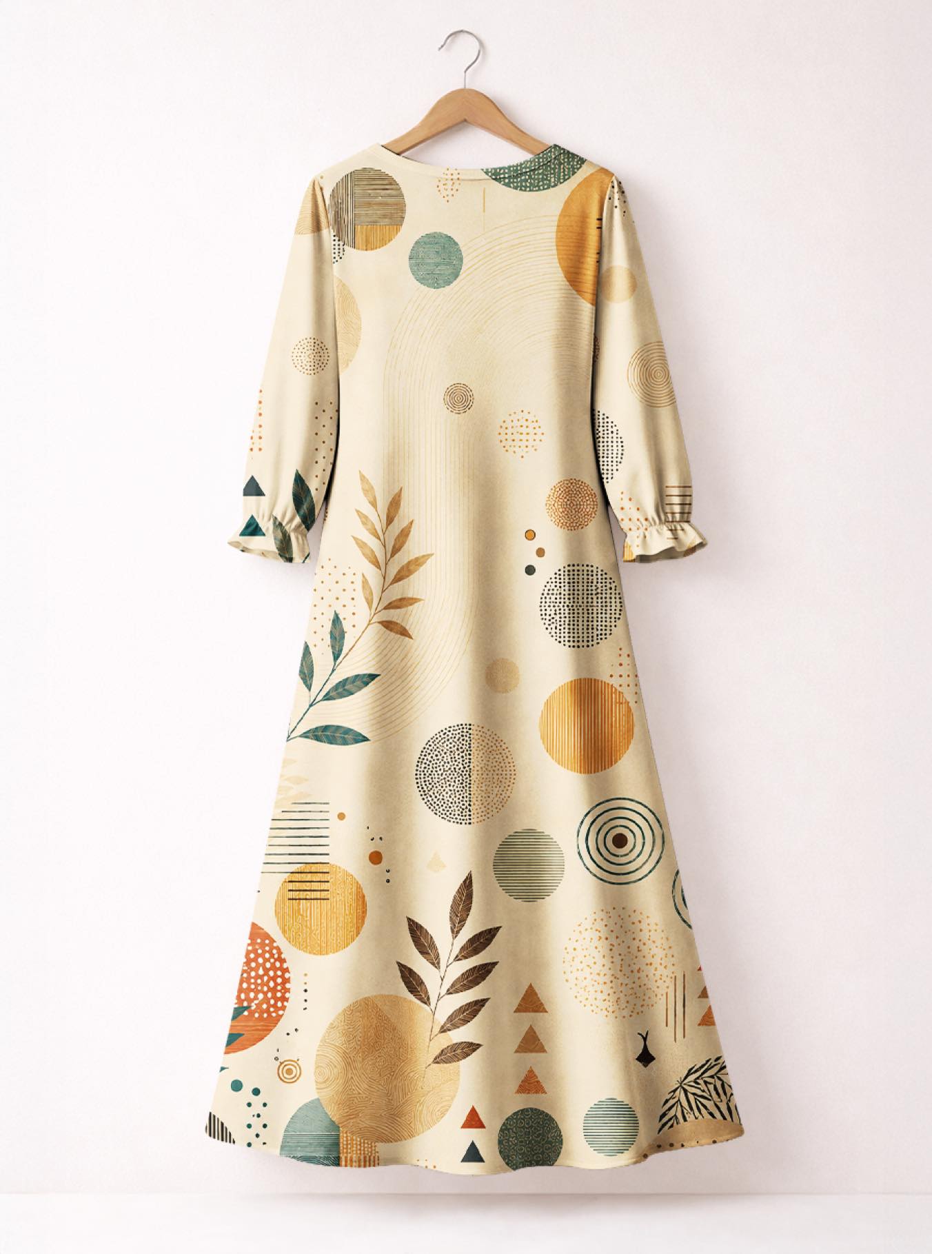 "September Queen" Long Sleeve Maxi Dress