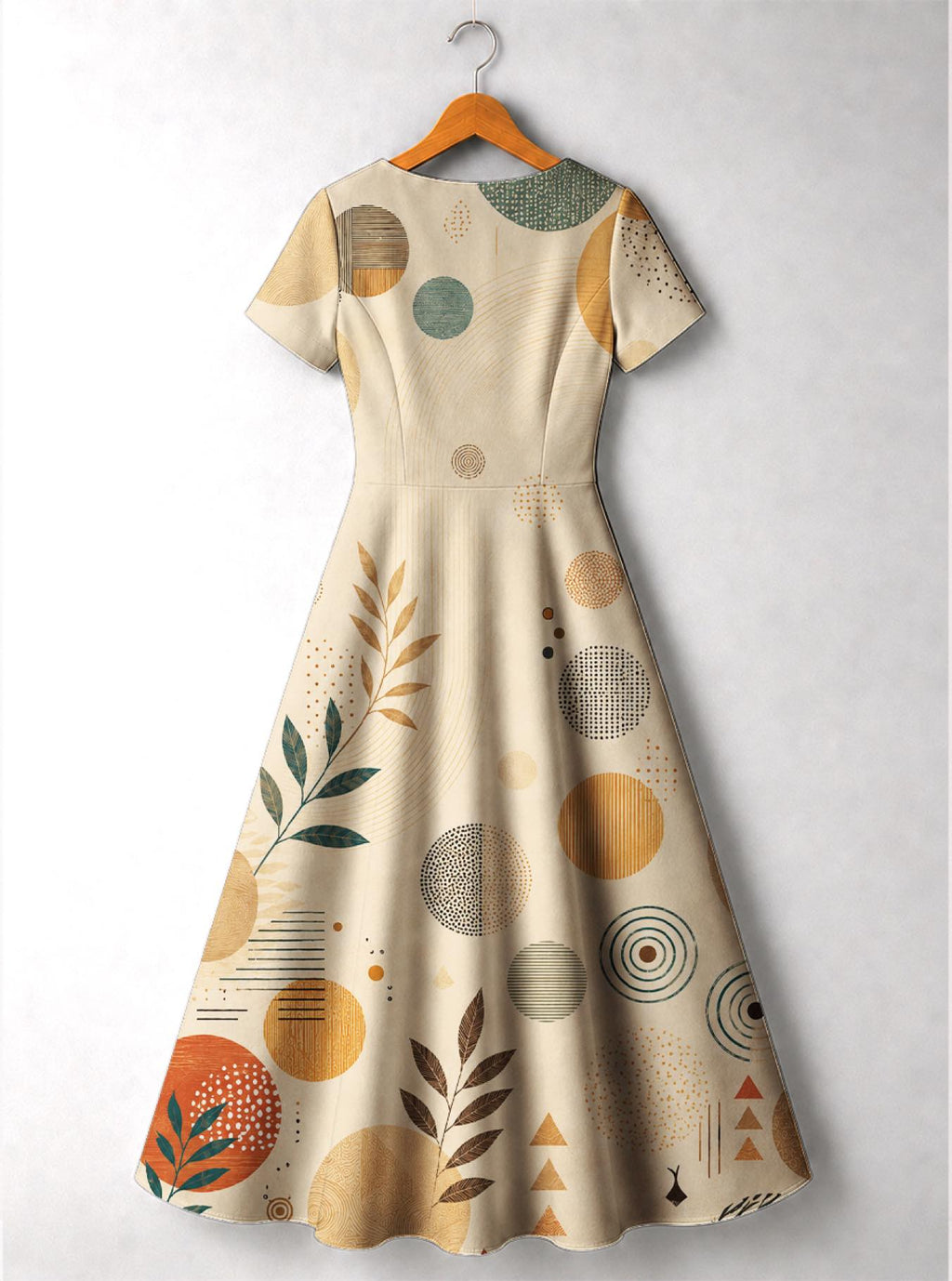 "September Queen" Short Sleeve Maxi Dress