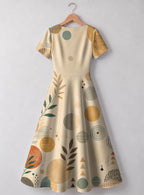 "September Queen" Sweetheart Midi Dress