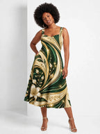 "Shanga" Corset Dress — front view on model