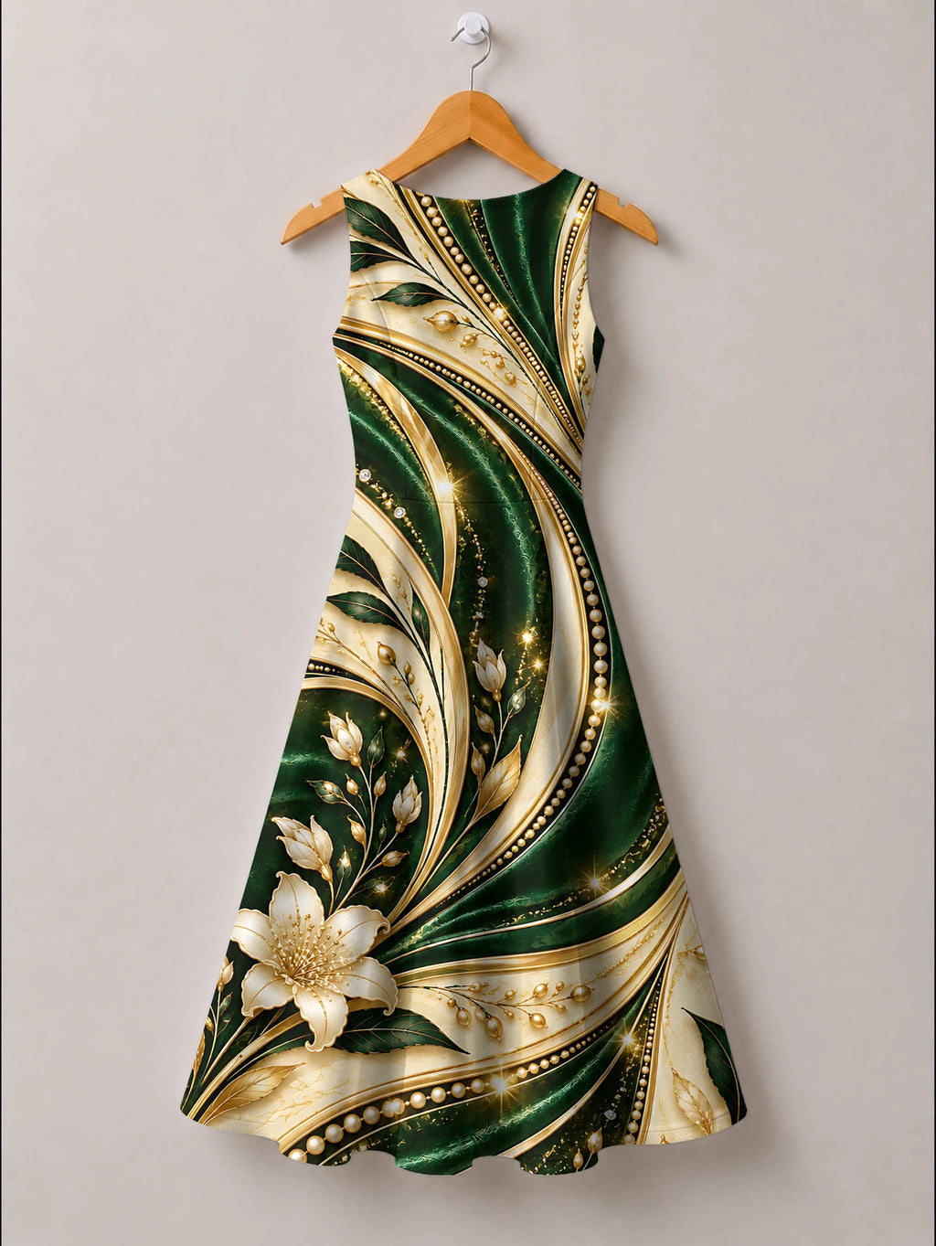 "Shanga" Corset Dress — back flat