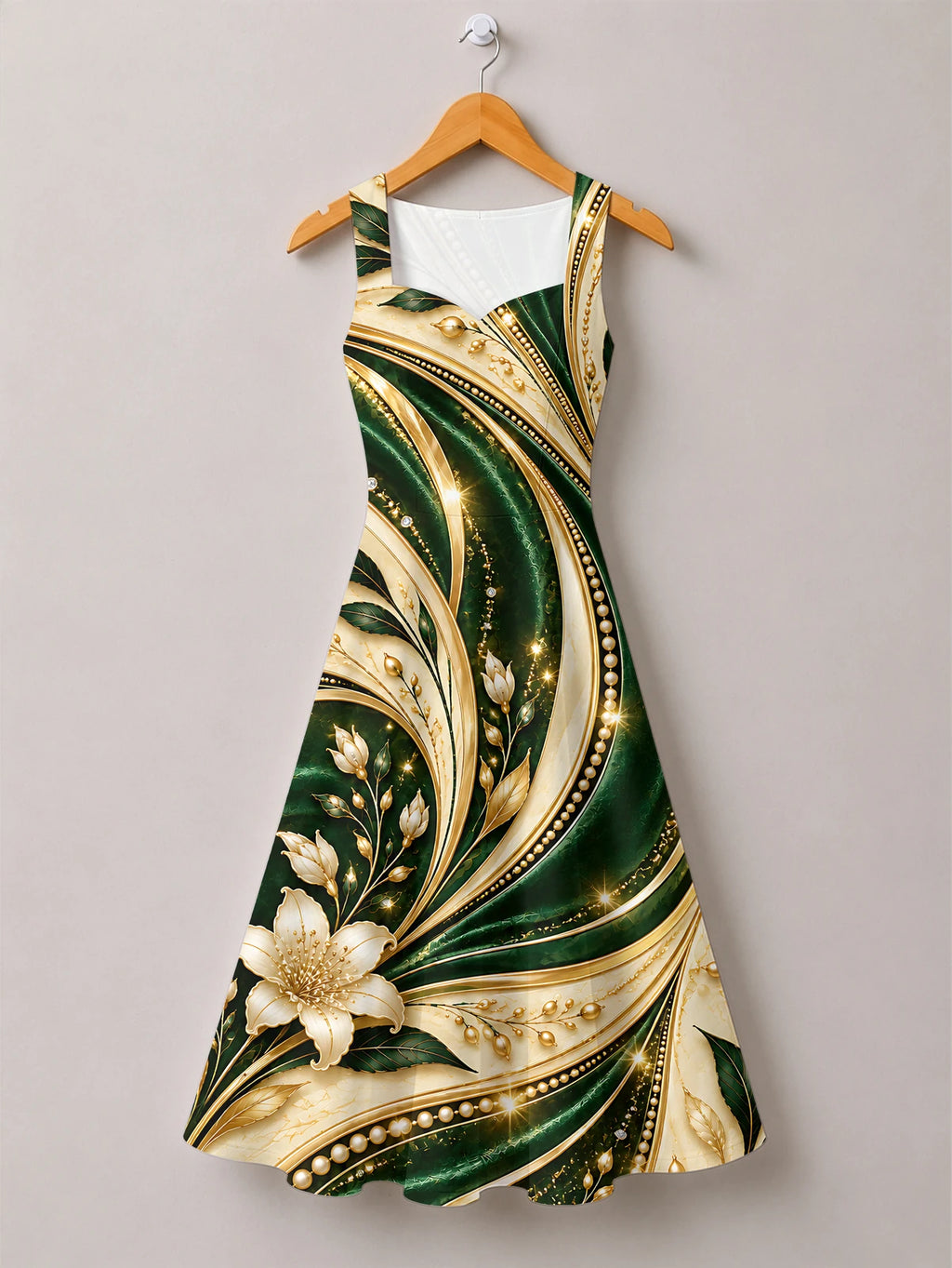 "Shanga" Corset Dress — front flat