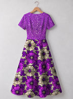 "Shani" V Neck Midi Dress