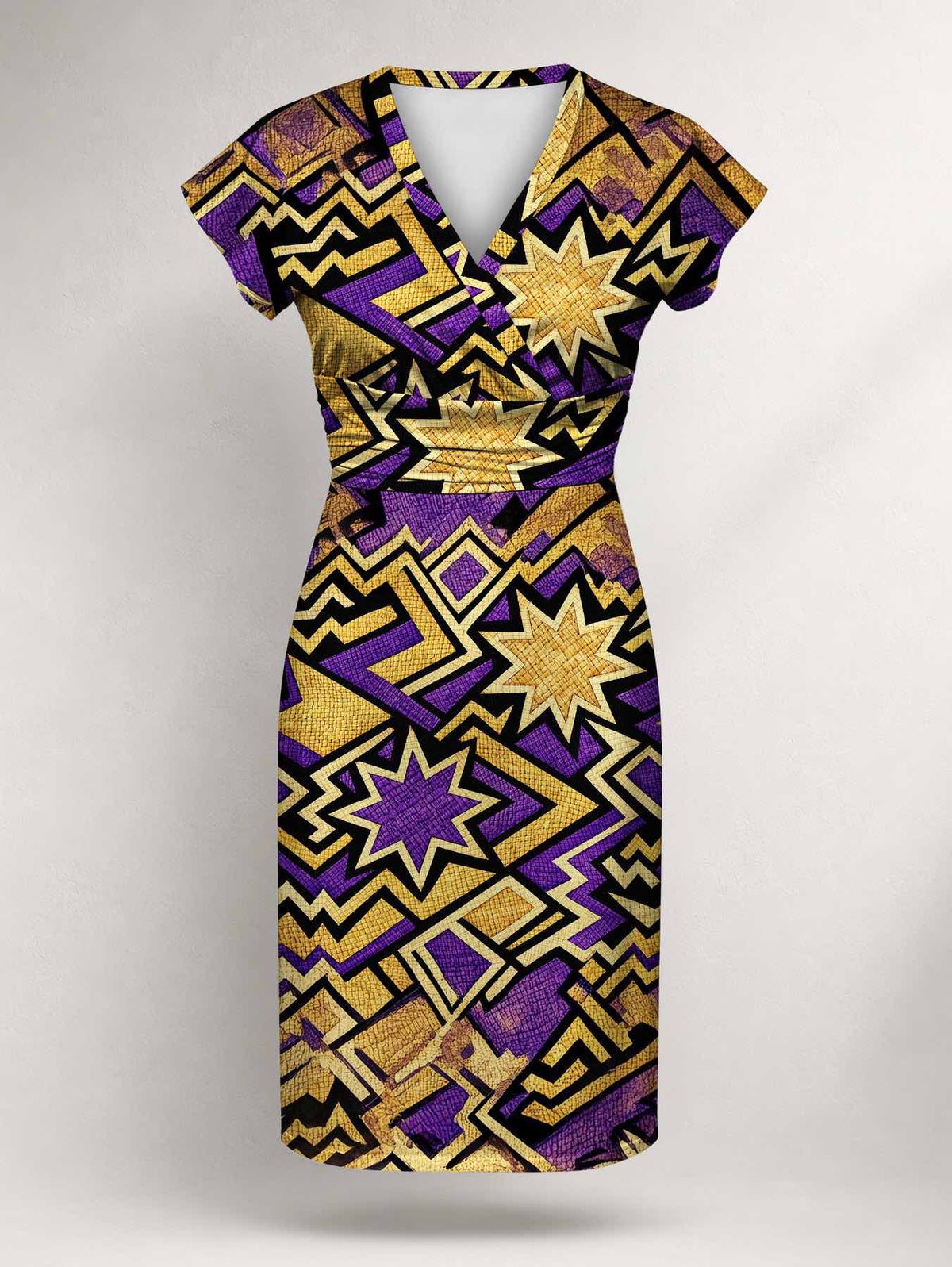 "Sheba" Cap Sleeve Midi Dress Promo
