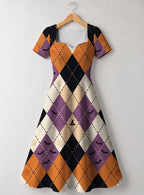 "Sherehe" Halloween Sweetheart Midi Dress