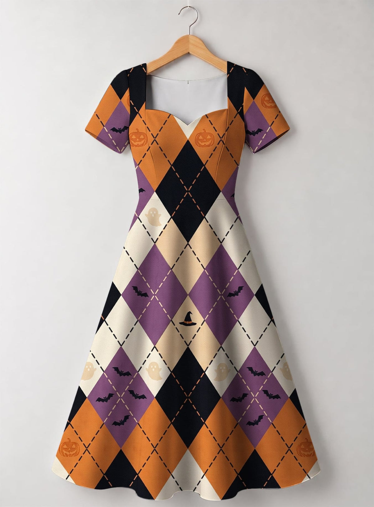 "Sherehe" Halloween Sweetheart Midi Dress