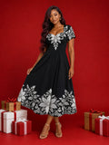 "Shwari" Sweetheart Midi Dress