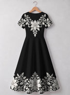 "Shwari" Sweetheart Midi Dress — back flat