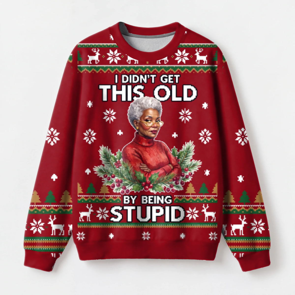 "Side Eye" Christmas Sweatshirt — front view