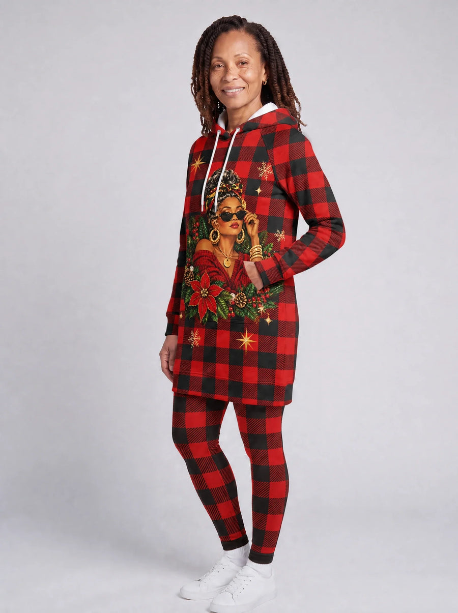 Sikukuu hoodie dress and leggings, photo 2