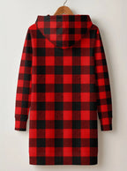 "Sikukuu" Christmas Hoodie Dress — back flat