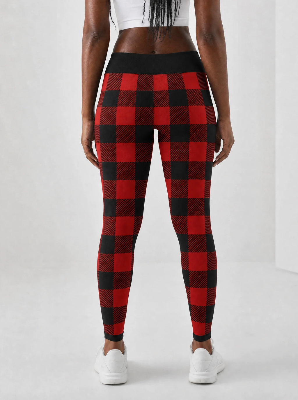 "Sikukuu" Christmas Leggings — back view on model