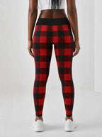 "Sikukuu" Christmas Leggings — back view on model