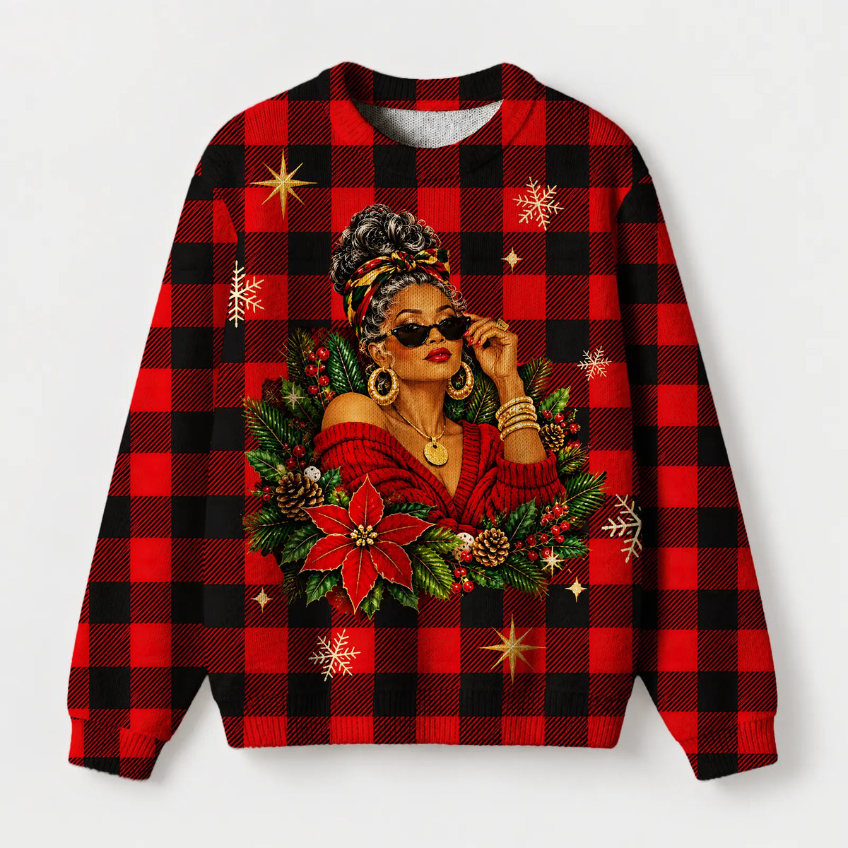 "Sikukuu" Christmas Sweatshirt — front view