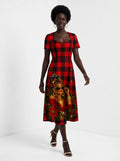 "Sikukuu" Christmas Sweetheart Midi Dress Promo