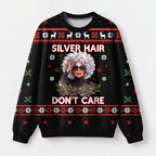 "Silver Fox" Christmas Sweatshirt — front view