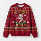 "Sleigh Queen" Christmas Sweatshirt — front view