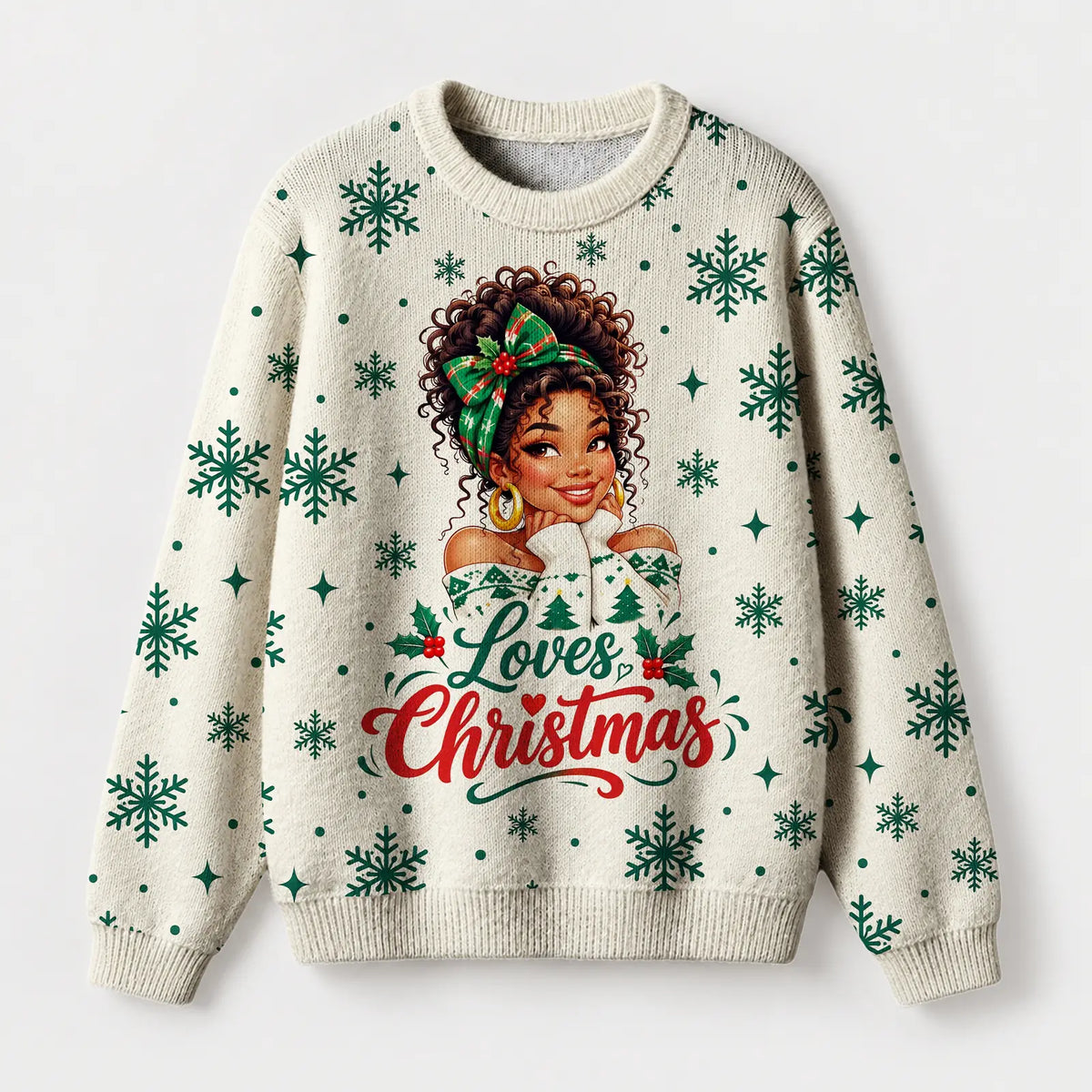 "Snow Day" Christmas Sweatshirt — front view