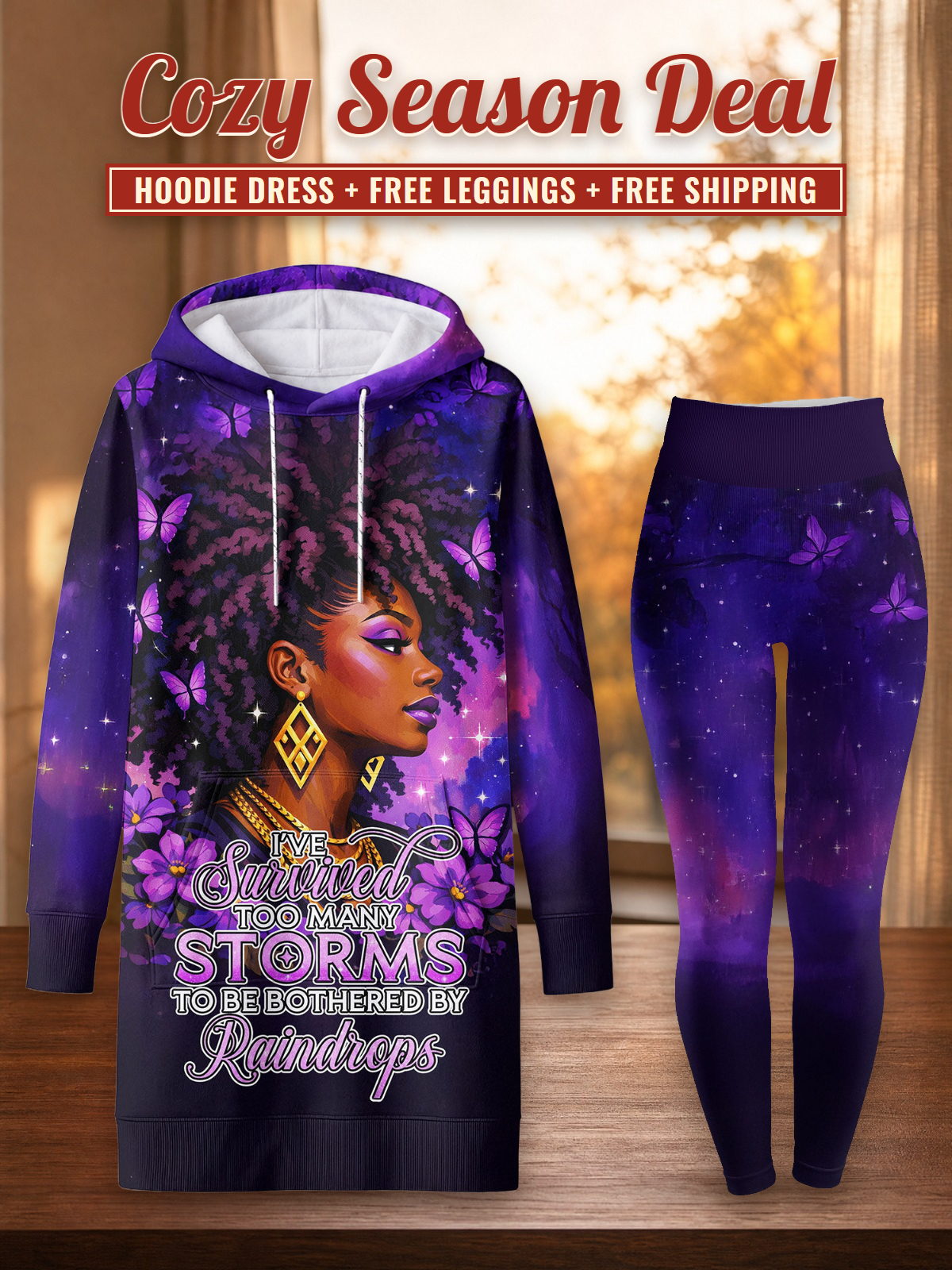 Storm Hoodie Dress & Leggings Deal – Cozy Season Deal: hoodie dress + free leggings + free shipping