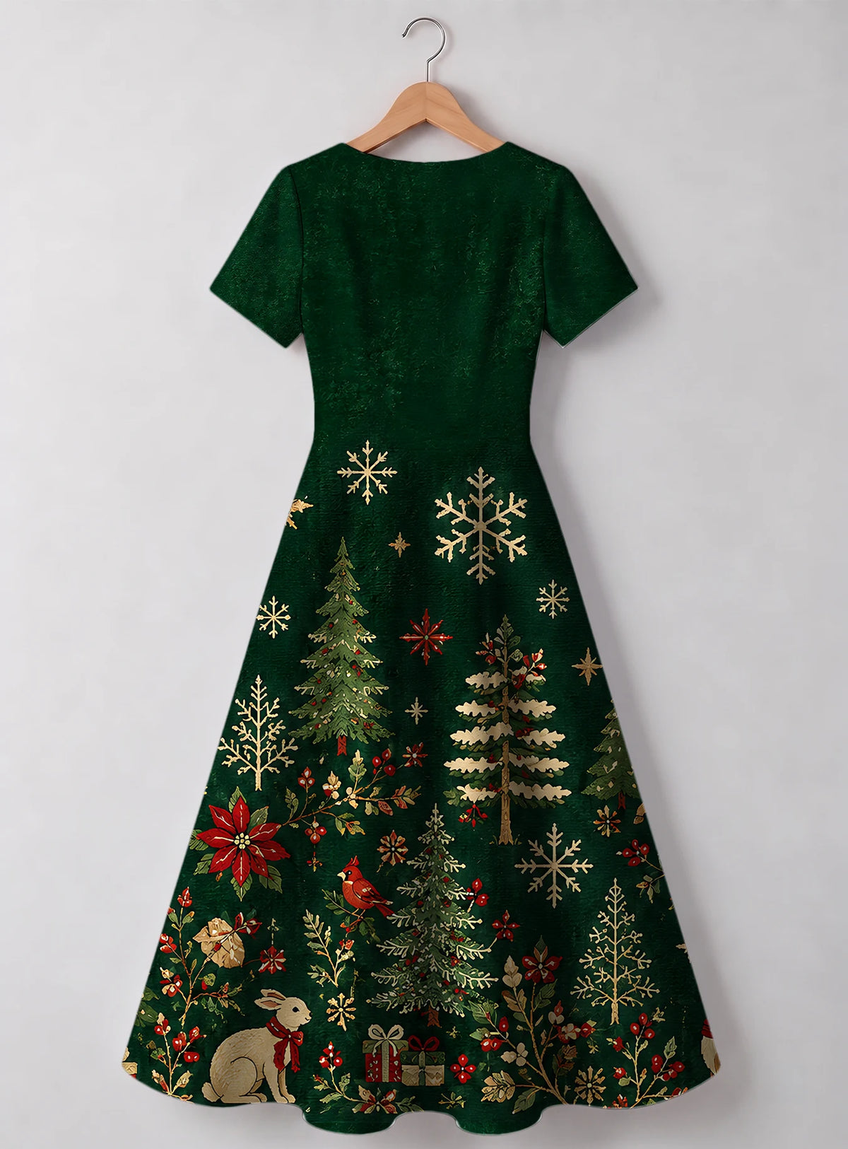 "Sungura" Sweetheart Midi Dress — back view