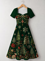 "Sungura" Sweetheart Midi Dress — front view