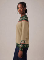 "Sweta" Christmas Sweatshirt — side view on model